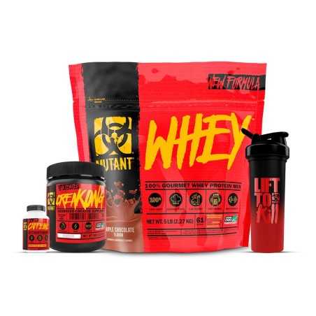 MUTANT WHEY 5 LBS + CREAKONG + CAFEÍNA + SHAKER