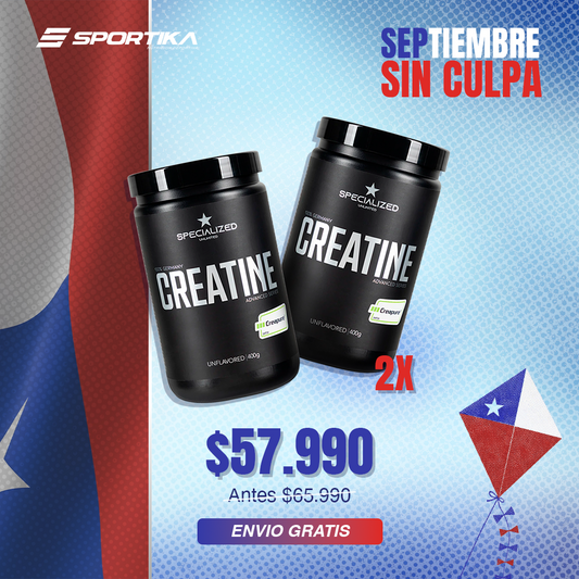 ¡2X! Creatina Specialized 400g Creapure®