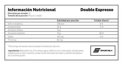Energy Gel VO2 C30 sabor double espresso con cafeína - 10 Unidades