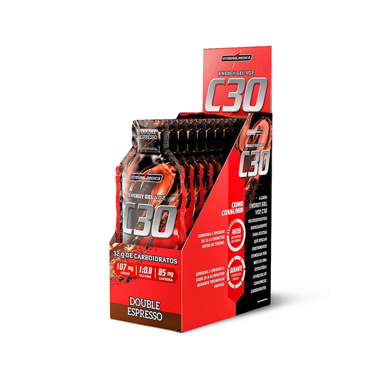 Energy Gel VO2 C30 sabor double espresso con cafeína - 10 Unidades