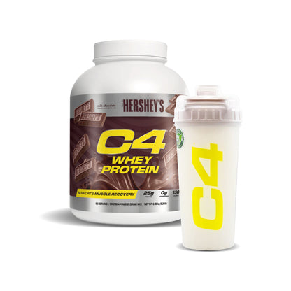 C4 Whey protein 25G 66 servicios + shaker c4 de regalo