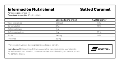Energy Gel VO2 C30 sabor salted caramel con cafeína - 10 Unidades
