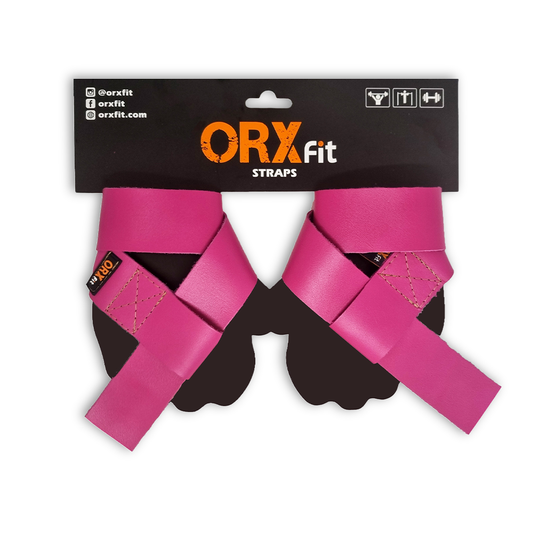 Straps para Pesas de cuero Pink