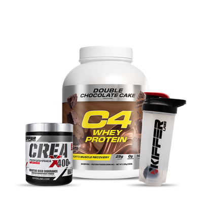 C4 Whey + Creatina Creax 400G + Shaker 700ml