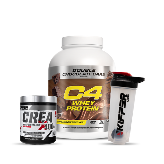 C4 Whey + Creatina Creax 400G + Shaker 700ml
