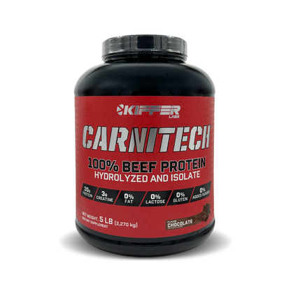 Carnitech 100% beef protein hydrolized and isolate 5.0 libras
