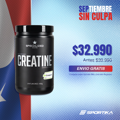 Creatina Monohidratada 400 g – Specialized (Creapure®)