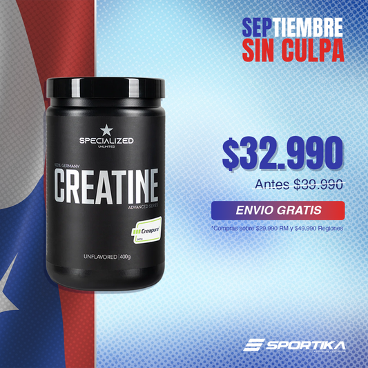 Creatina Monohidratada 400 g – Specialized (Creapure®)