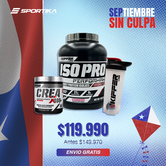 Iso Pro 5 libras + Creatina Creax 400G + Shaker 700ML