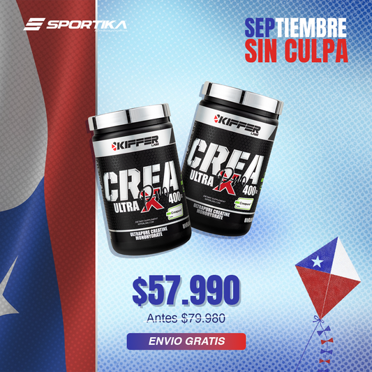 ¡2X! Creatina Ultra x pro Creapure® 400g