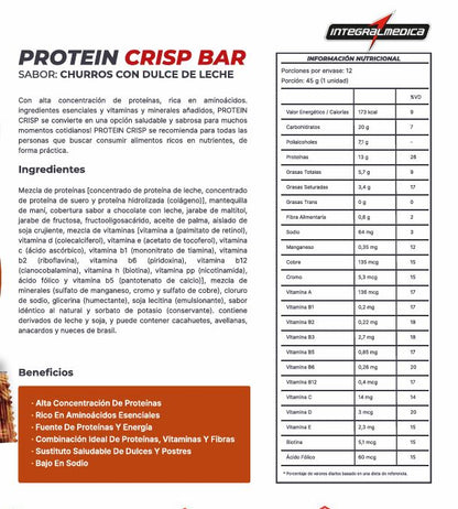 Protein Crisp - Churros con dulce de leche