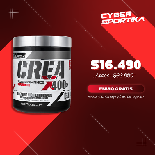 Creatina CreaX 400g (Vence en Ene 2027)