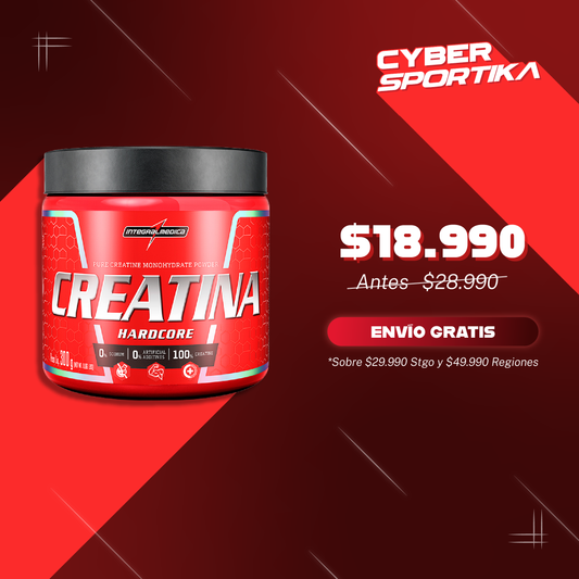 Creatina monohidratada hardcore 300g