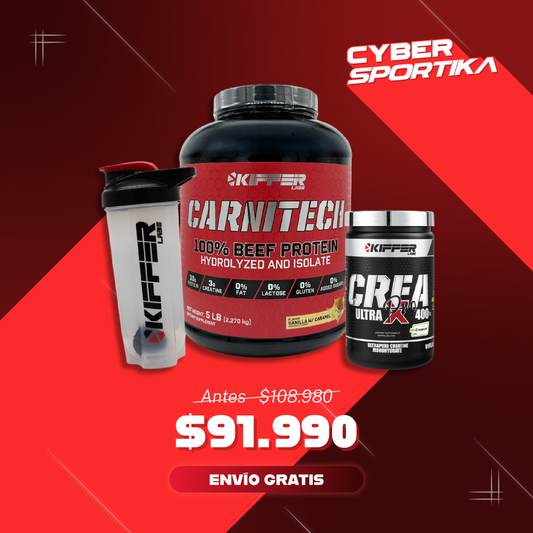 Carnitech + Creax Creapure + Shaker gratis