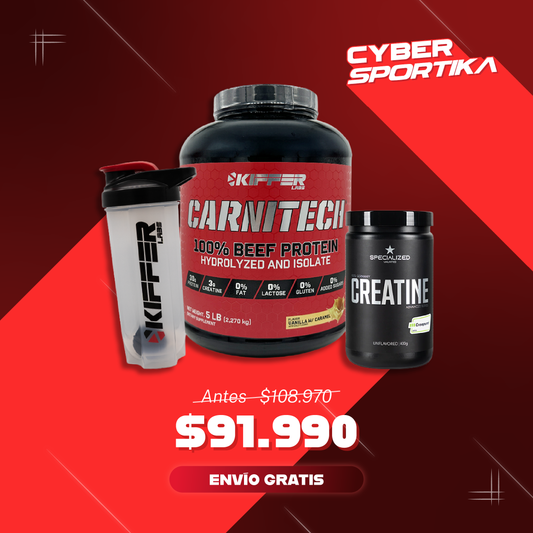 Carnitech 5 libras + Creatina Specialized 400g + Shaker gratis