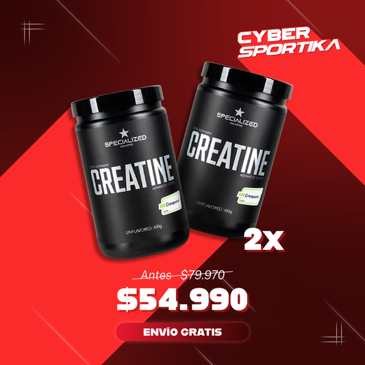¡2X! Creatina Specialized 400g Creapure®