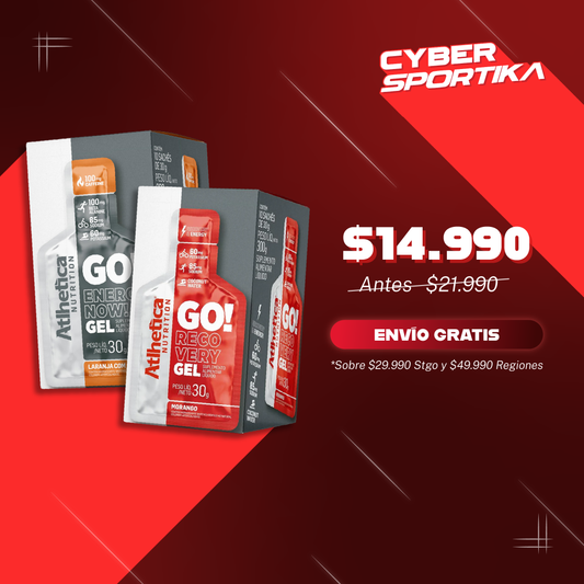 Gel Energético Go! Sin Cafeína - Caja 10 Unidades