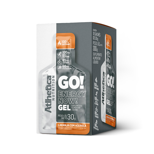 Gel Energético Go! Con Cafeína - Caja 10 Unidades
