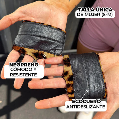 Guantes Pesas GRAB Leopard Mujer