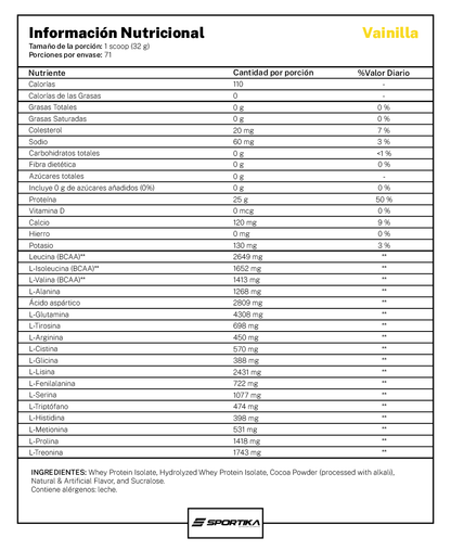 Isolate Performance 5 libras - 71 serv + shaker gratis