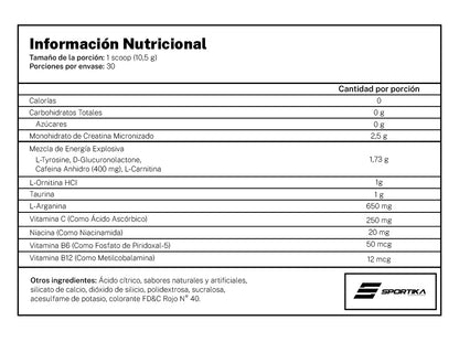 Pre-Entreno C4 30 servicios