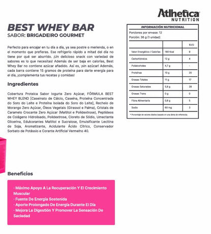 Best Whey bar 10 g - Brigadeiro Gourmet
