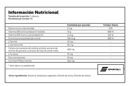 Lipo X High Voltage 90 cápsulas