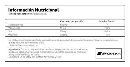 ZMA Booster 60 Cápsulas