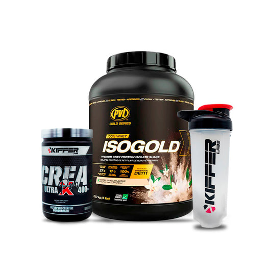 Isogold 5lb + creatina Creapure®️ 410gr + shaker 700ml