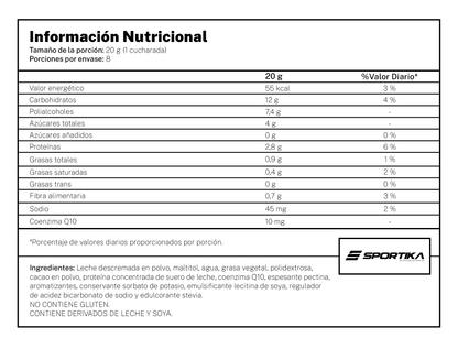 Crema de Brigadeiro: Chocolate y leche condensada + CoQ10 160g