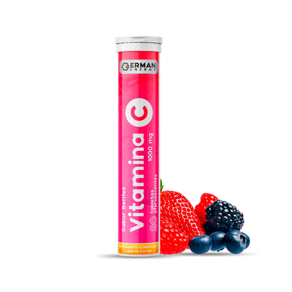 Vitamina C 1000mg Sabor Berries 20 tabletas efervescentes