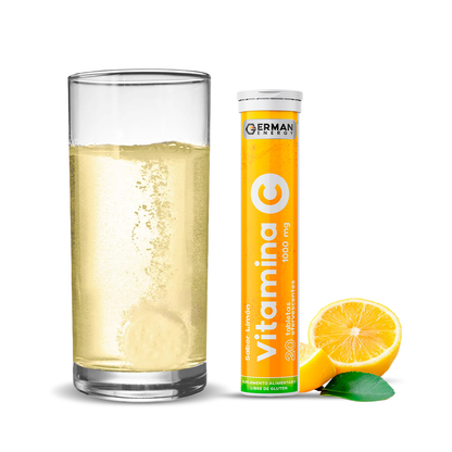Vitamina C 1000mg Sabor Limón 20 tabletas efervescentes