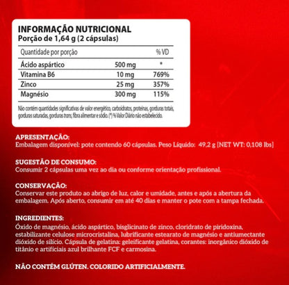 ZMA Booster 60 Cápsulas